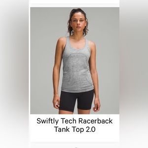 Lululemon Swiftly tank size 4 gray